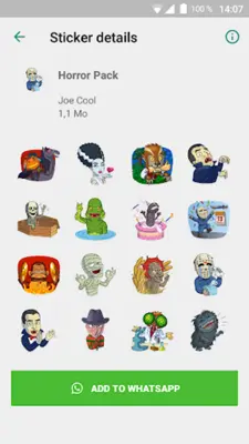 Spooky Stickers android App screenshot 0