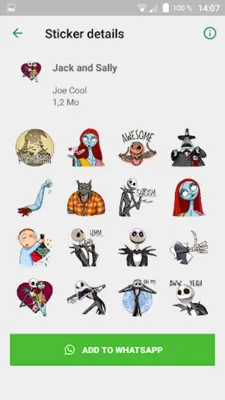 Spooky Stickers android App screenshot 1